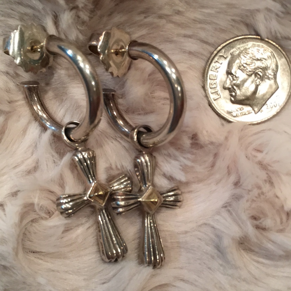 Silver earrings